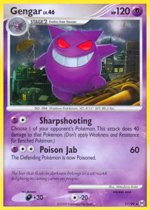 Gengar Pokémon Arceus #17 Reverse Holo