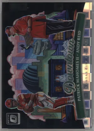 Andy Reid / Patrick Mahomes II 2025 Donruss Optic Downtown Duos Football Black Pandora #14