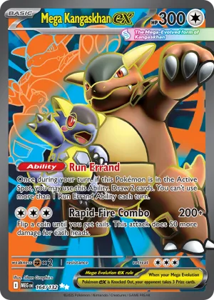 Mega Kangaskhan ex Pokémon Mega Evolution #164 Holo