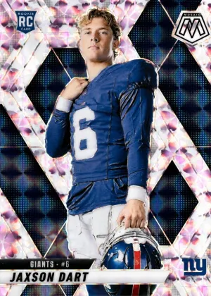 Jaxson Dart 2025 Panini Mosaic Variation Football Choice Cherry Blossom #288