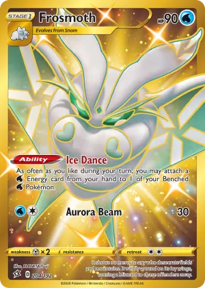Frosmoth Pokémon Rebel Clash #204 Holo