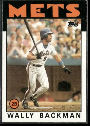 Wally Backman 1986 Topps Baseball #191
