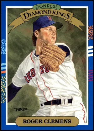 Roger Clemens 1991 Donruss Diamond Kings Baseball Super #9