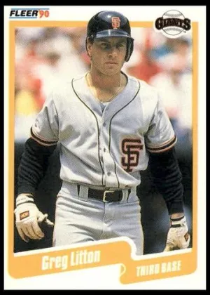 Greg Litton 1990 Fleer Baseball #61