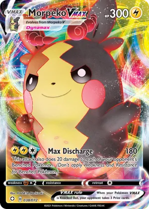 Morpeko VMAX Pokémon Shining Fates #38 Holo
