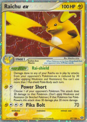 Raichu ex Pokémon Emerald #97 Holo