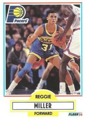 Reggie Miller 1990 Fleer Basketball #78