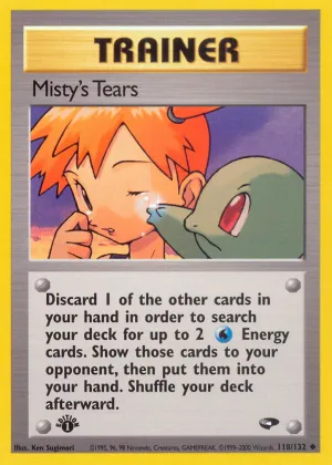 Misty's Tears Pokémon Gym Challenge #118 1st Edition