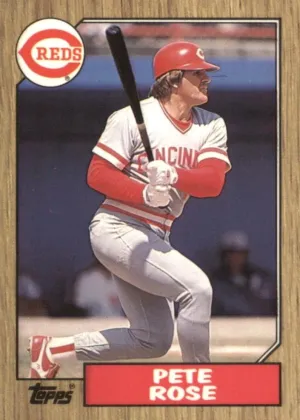 Pete Rose 1987 Topps Baseball Tiffany #200