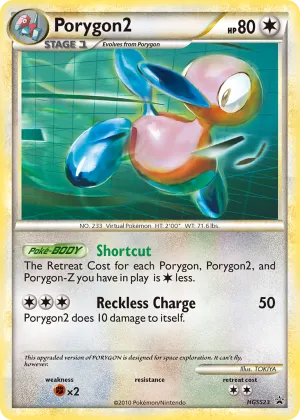 Porygon2 Pokémon HGSS Black Star Promos #HGSS23 Holo