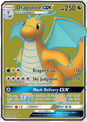 Dragonite-GX Pokémon Unified Minds #229 Holo