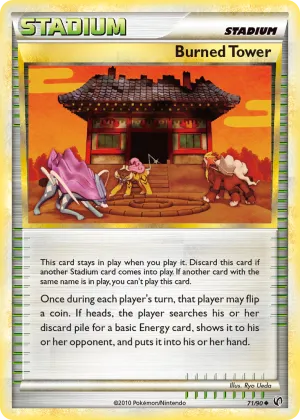 Burned Tower Pokémon HS—Undaunted #71 Reverse Holo