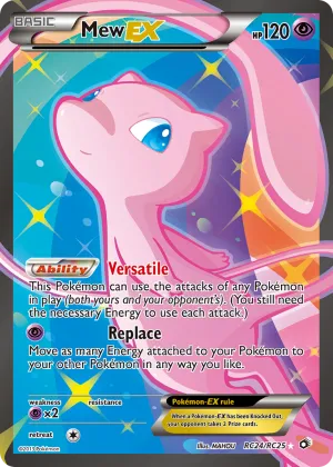 Mew-EX Pokémon Legendary Treasures #RC24 Holo