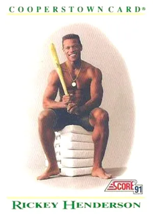 Rickey Henderson 1991 Score Cooperstown Baseball #B4