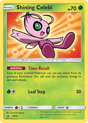 Shining Celebi Pokémon SM Black Star Promos #SM79 Holo