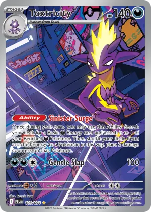 Toxtricity Pokémon Phantasmal Flames #103 Holo