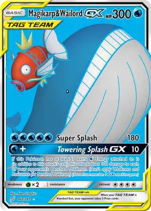Magikarp & Wailord-GX Pokémon Team Up #160 Holo