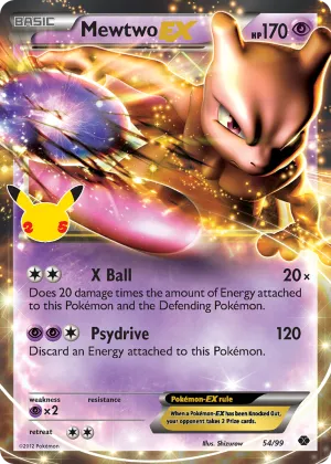 Mewtwo-EX Pokémon Celebrations: Classic Collection #54 Holo