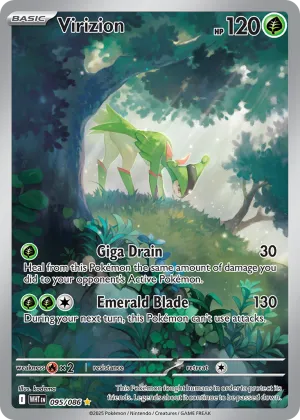 Virizion Pokémon White Flare #95 Holo