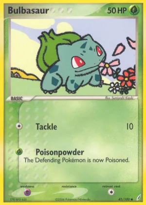 Bulbasaur Pokémon Crystal Guardians #45 Reverse Holo