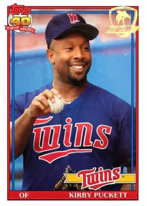 Kirby Puckett 1991 Topps Desert Shield Baseball #300