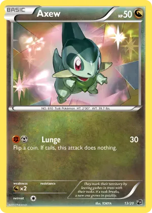 Axew Pokémon Dragon Vault #13 Holo