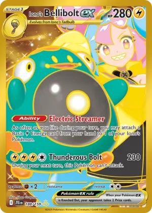 Iono's Bellibolt ex Pokémon Journey Together #188 Holo
