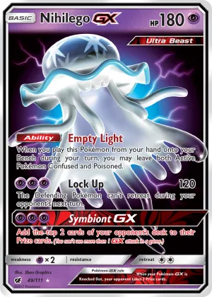 Nihilego-GX Pokémon Crimson Invasion #49 Holo