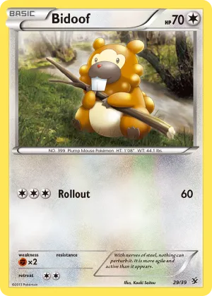 Bidoof Pokémon Kalos Starter Set #29