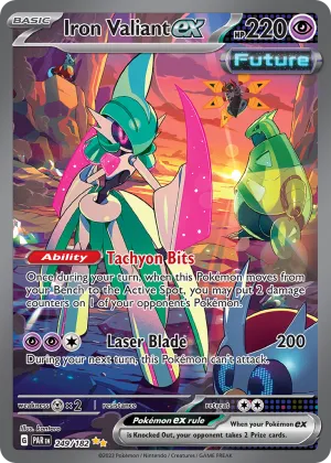 Iron Valiant ex Pokémon Paradox Rift #249 Holo