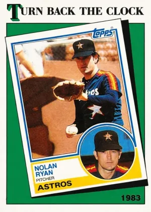 Nolan Ryan 1988 Topps Turn Back the Clock Baseball Tiffany #661