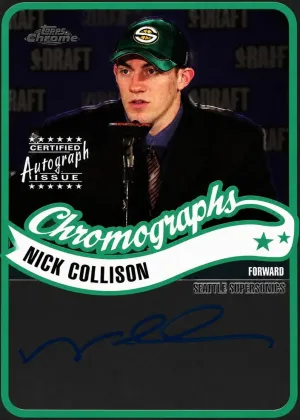 Nick Collison 2003 Topps Chrome Chromographs Basketball #CA-NC
