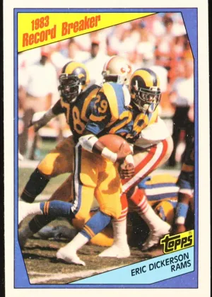 Eric Dickerson 1984 Topps Record Breaker Football #1
