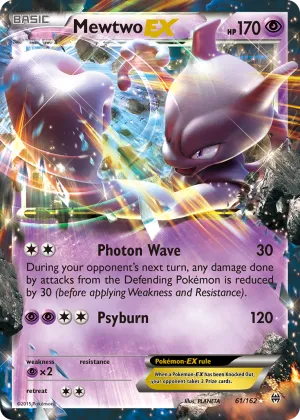 Mewtwo-EX Pokémon BREAKthrough #61 Holo