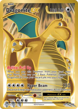 Dragonite-EX Pokémon Evolutions #106 Holo