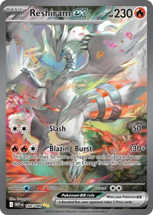 Reshiram ex Pokémon White Flare #166 Holo
