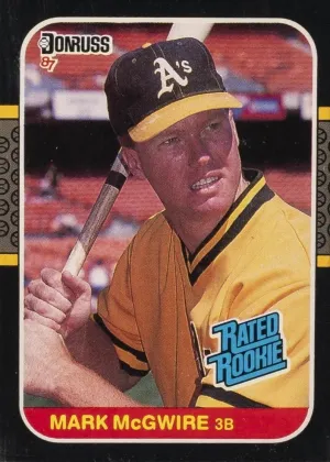 Mark McGwire 1987 Donruss Rated Rookie Baseball #46