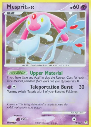 Mesprit Pokémon Mysterious Treasures #14 Holo