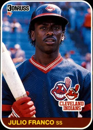 Julio Franco 1987 Donruss Baseball #131