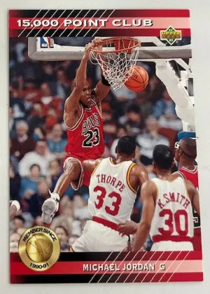 Michael Jordan 1992 Upper Deck 15,000 Point Club Basketball #PC4