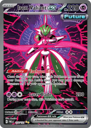 Iron Valiant ex Pokémon Prismatic Evolutions #157 Holo