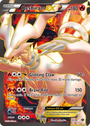 Reshiram-EX Pokémon Next Destinies #95 Holo