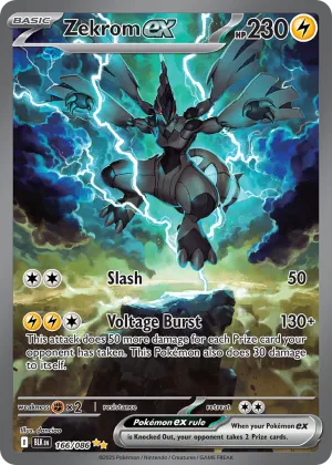 Zekrom ex Pokémon Black Bolt #166 Holo