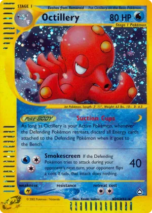 Octillery Pokémon Aquapolis #H20 Holo