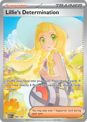 Lillie's Determination Pokémon Mega Evolution #184 Holo