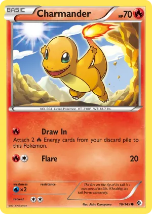 Charmander Pokémon Boundaries Crossed #18 Reverse Holo