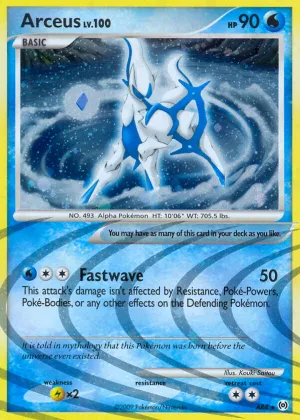 Arceus Pokémon Arceus #AR4 Holo