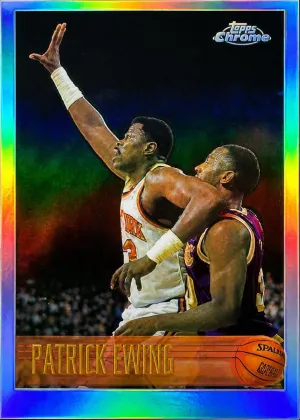 Patrick Ewing 1996 Topps Chrome Basketball Refractor #1