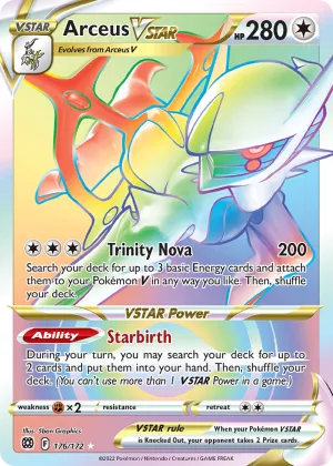 Arceus VSTAR Pokémon Brilliant Stars #176 Holo