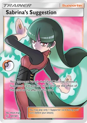 Sabrina's Suggestion Pokémon Team Up #181 Holo